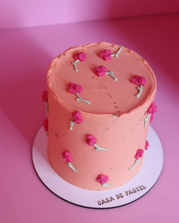 Pastel de flores