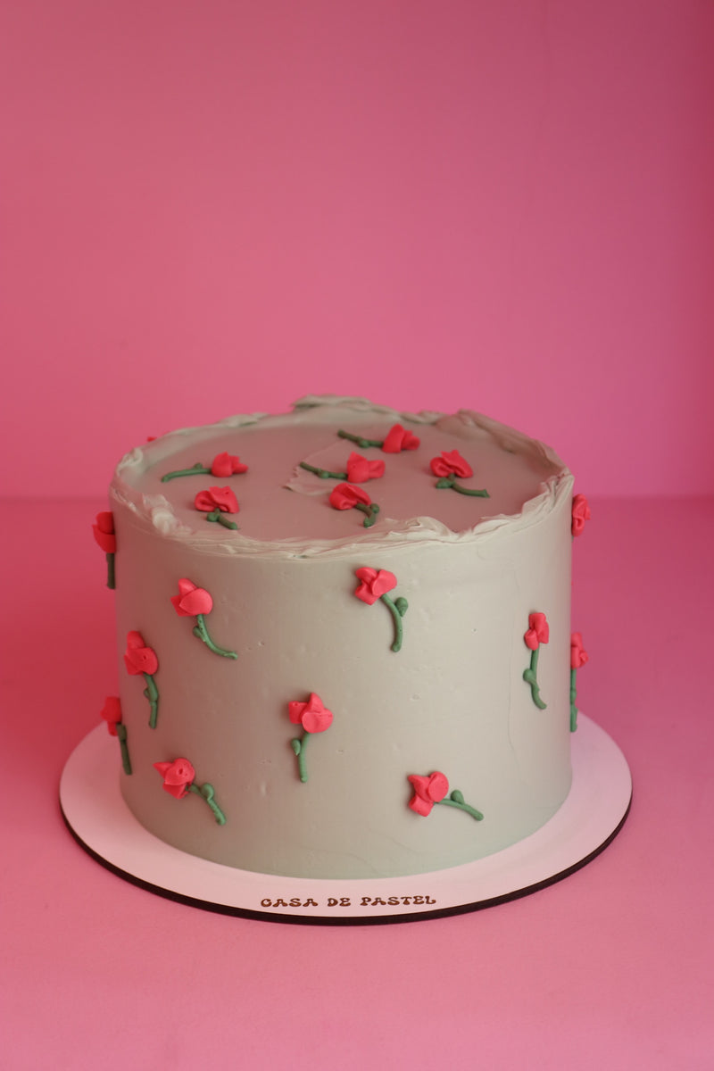 Pastel de flores