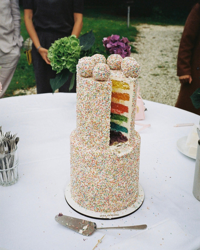 TWO TIER CAKE - three layer (45 PEOPLE)