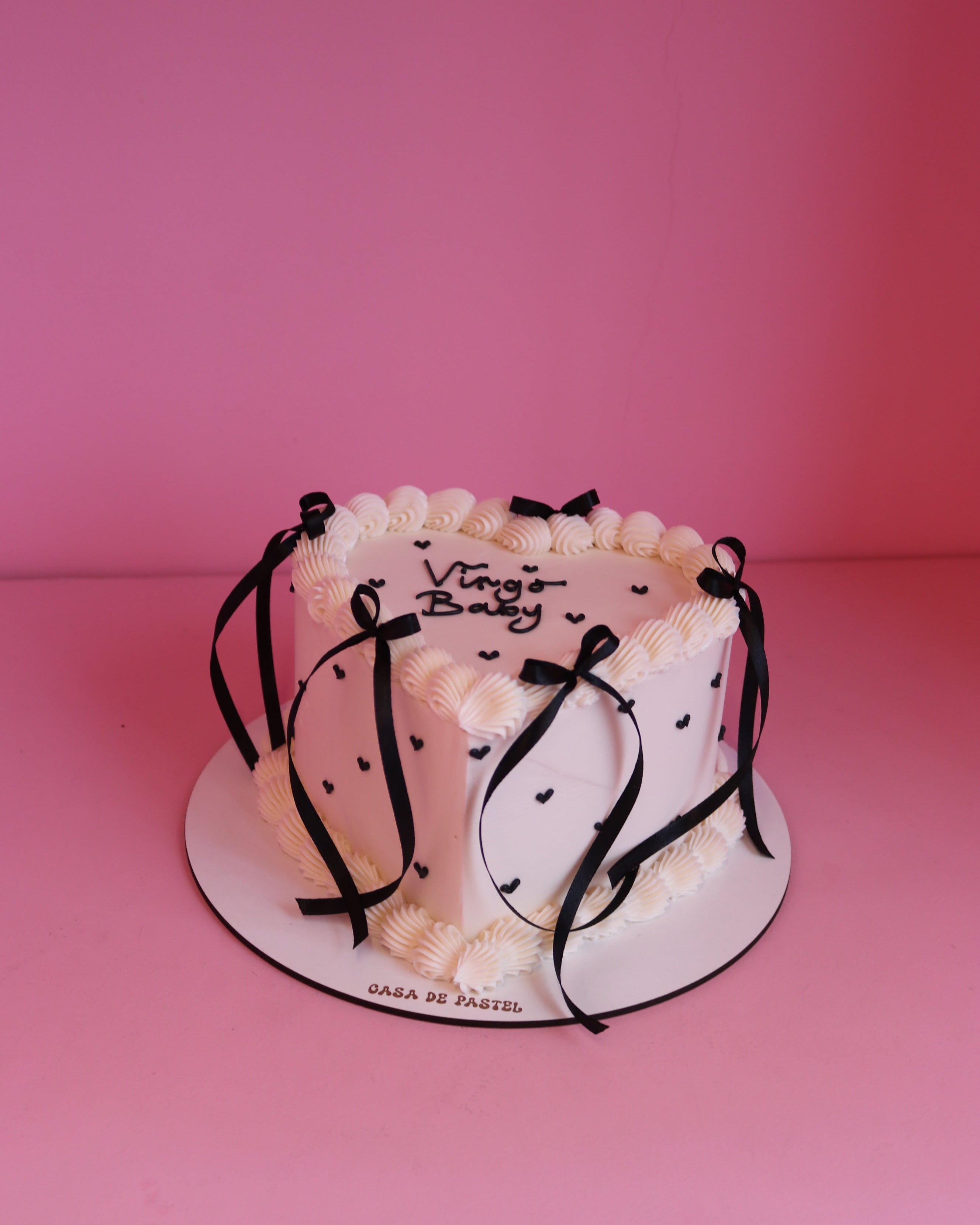 All over heart cake