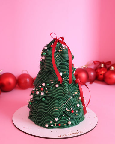 Christmas tree cake