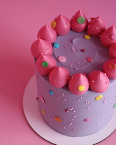 contrast confetti cake