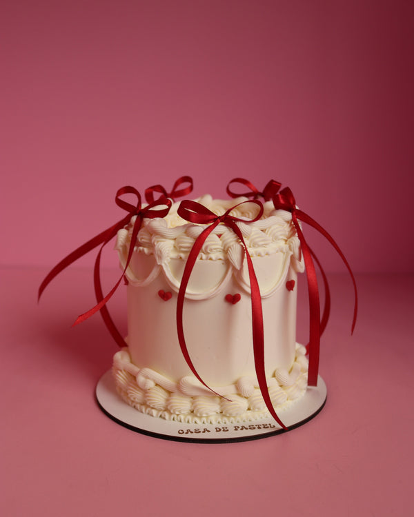 Pastel vintage con lazos