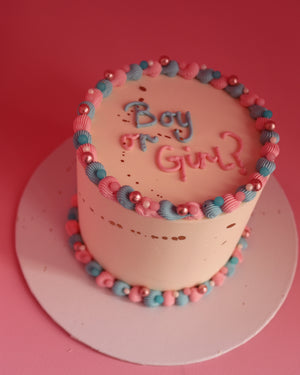 GENDER REVEAL CAKE