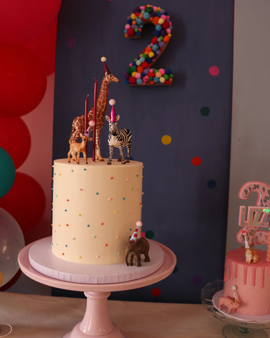 Polka Dot Party Animal cake