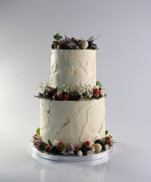 TWO TIER CAKE- two layer (15 PEOPLE)
