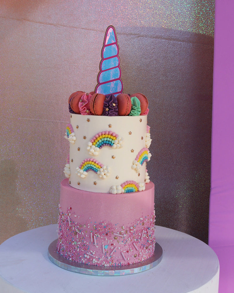 TWO TIER CAKE - three layer (45 PEOPLE)